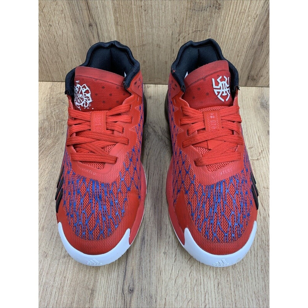 Adidas D.O.N. Issue 4 Spider-Man Red Basketball Sneaker Shoes Size 5 Rare HR1616 - Picture 4 of 13